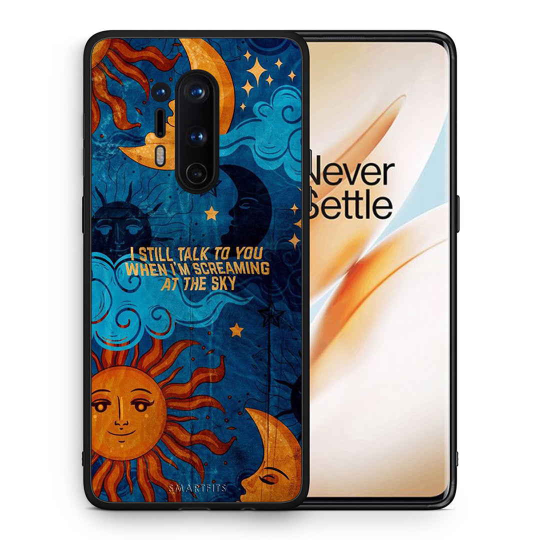 Θήκη OnePlus 8 Pro Screaming Sky από τη Smartfits με σχέδιο στο πίσω μέρος και μαύρο περίβλημα | OnePlus 8 Pro Screaming Sky case with colorful back and black bezels