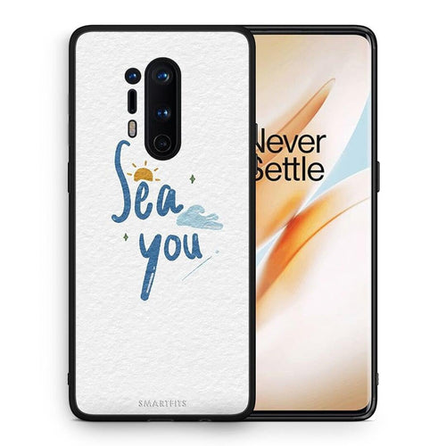 Θήκη OnePlus 8 Pro Sea You από τη Smartfits με σχέδιο στο πίσω μέρος και μαύρο περίβλημα | OnePlus 8 Pro Sea You case with colorful back and black bezels