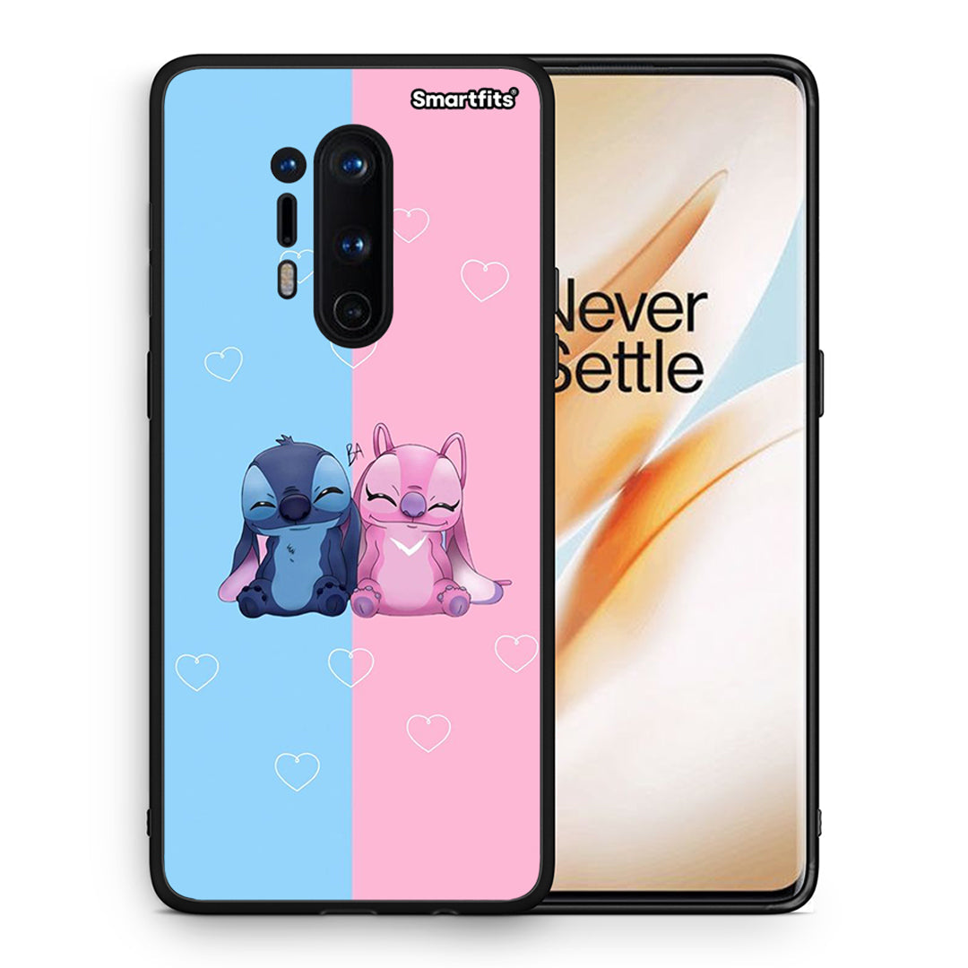 Θήκη OnePlus 8 Pro Stitch And Angel από τη Smartfits με σχέδιο στο πίσω μέρος και μαύρο περίβλημα | OnePlus 8 Pro Stitch And Angel case with colorful back and black bezels