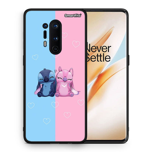 Θήκη OnePlus 8 Pro Stitch And Angel από τη Smartfits με σχέδιο στο πίσω μέρος και μαύρο περίβλημα | OnePlus 8 Pro Stitch And Angel case with colorful back and black bezels