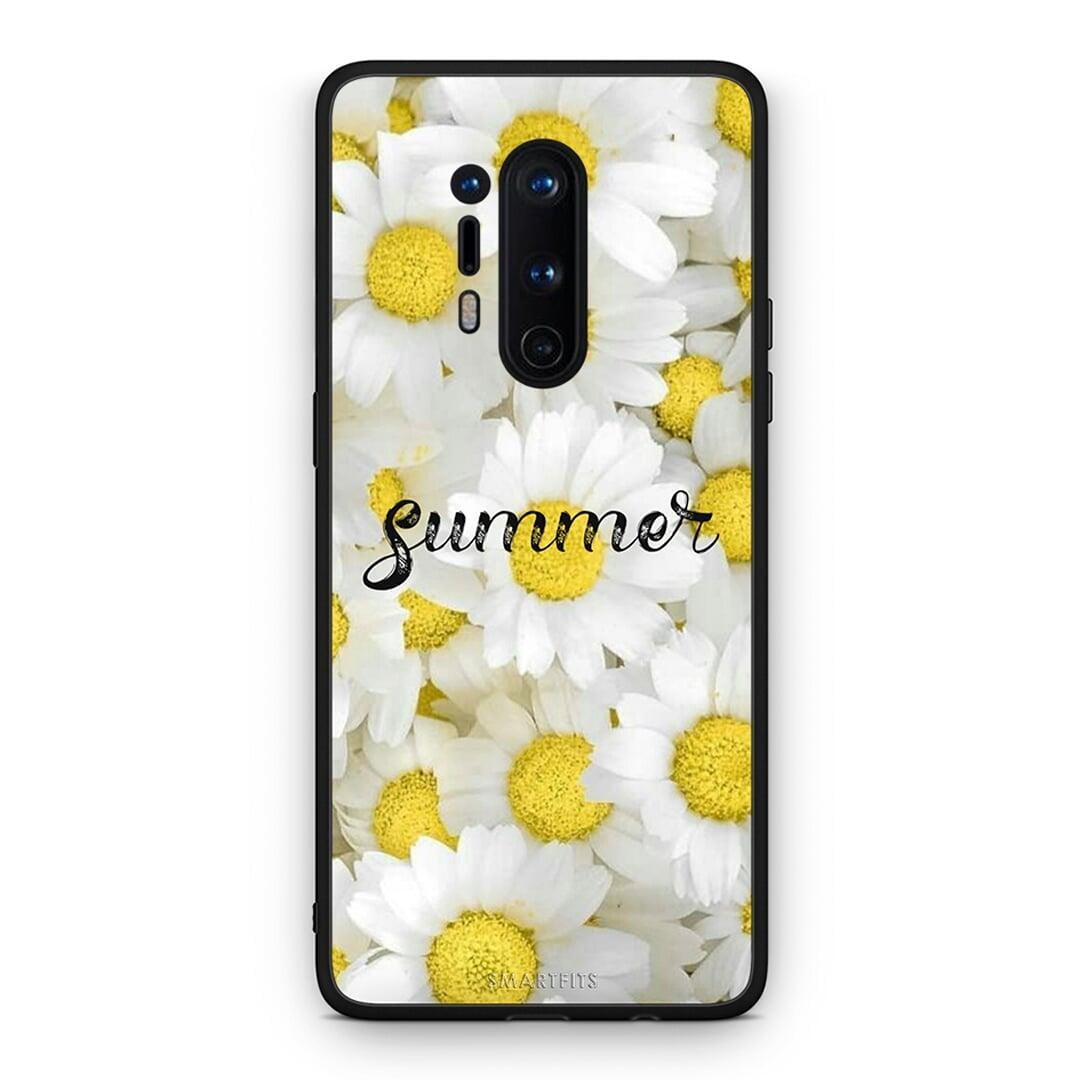 OnePlus 8 Pro Summer Daisies Θήκη από τη Smartfits με σχέδιο στο πίσω μέρος και μαύρο περίβλημα | Smartphone case with colorful back and black bezels by Smartfits