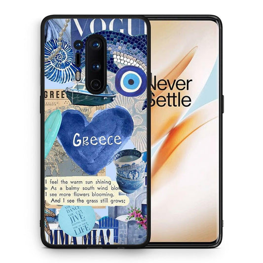 Θήκη OnePlus 8 Pro Summer In Greece από τη Smartfits με σχέδιο στο πίσω μέρος και μαύρο περίβλημα | OnePlus 8 Pro Summer In Greece case with colorful back and black bezels