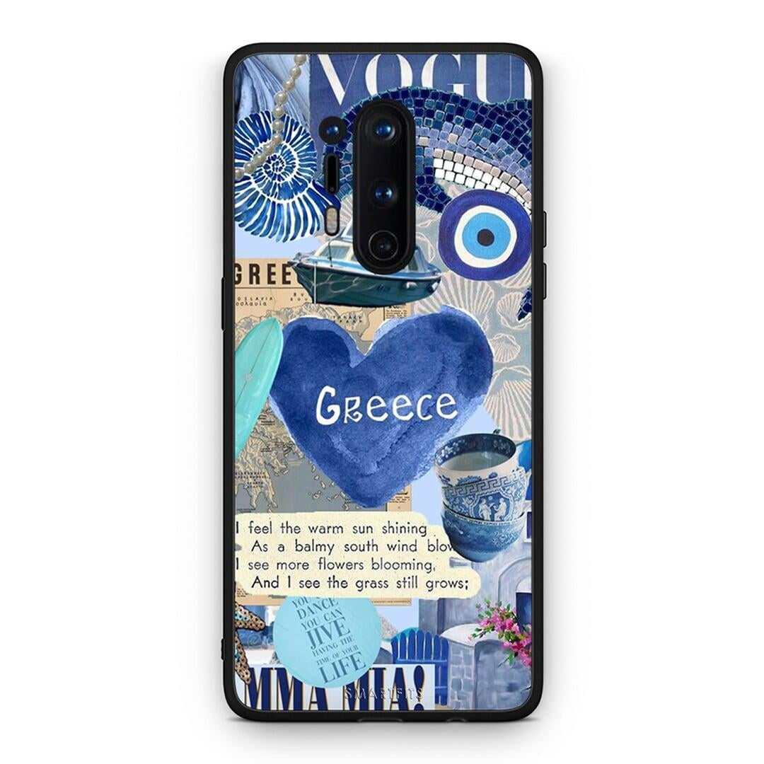 OnePlus 8 Pro Summer In Greece Θήκη από τη Smartfits με σχέδιο στο πίσω μέρος και μαύρο περίβλημα | Smartphone case with colorful back and black bezels by Smartfits