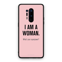 Thumbnail for OnePlus 8 Pro Superpower Woman θήκη από τη Smartfits με σχέδιο στο πίσω μέρος και μαύρο περίβλημα | Smartphone case with colorful back and black bezels by Smartfits