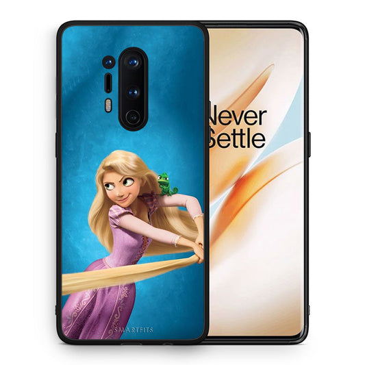 Θήκη Αγίου Βαλεντίνου OnePlus 8 Pro Tangled 2 από τη Smartfits με σχέδιο στο πίσω μέρος και μαύρο περίβλημα | OnePlus 8 Pro Tangled 2 case with colorful back and black bezels