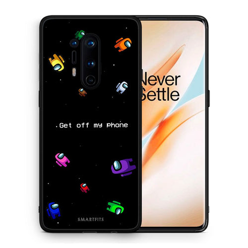 Θήκη OnePlus 8 Pro AFK Text από τη Smartfits με σχέδιο στο πίσω μέρος και μαύρο περίβλημα | OnePlus 8 Pro AFK Text case with colorful back and black bezels
