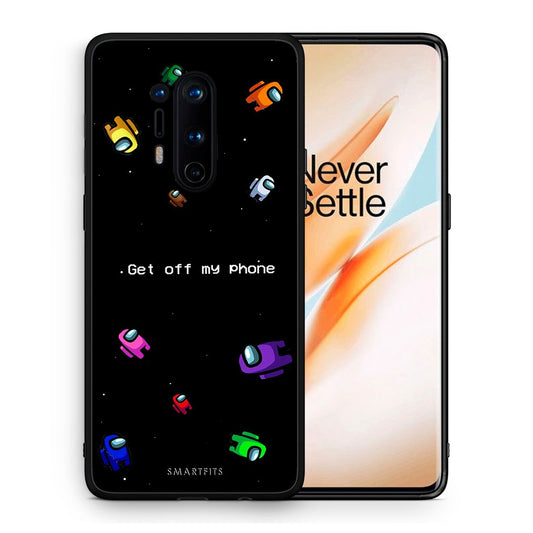 Θήκη OnePlus 8 Pro AFK Text από τη Smartfits με σχέδιο στο πίσω μέρος και μαύρο περίβλημα | OnePlus 8 Pro AFK Text case with colorful back and black bezels