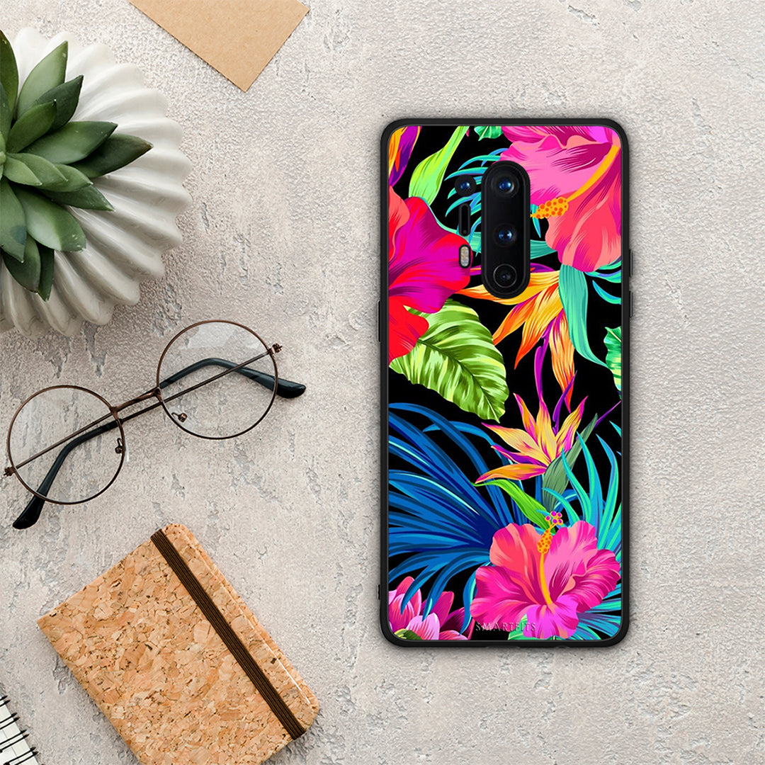 Tropical Flowers - OnePlus 8 Pro θήκη