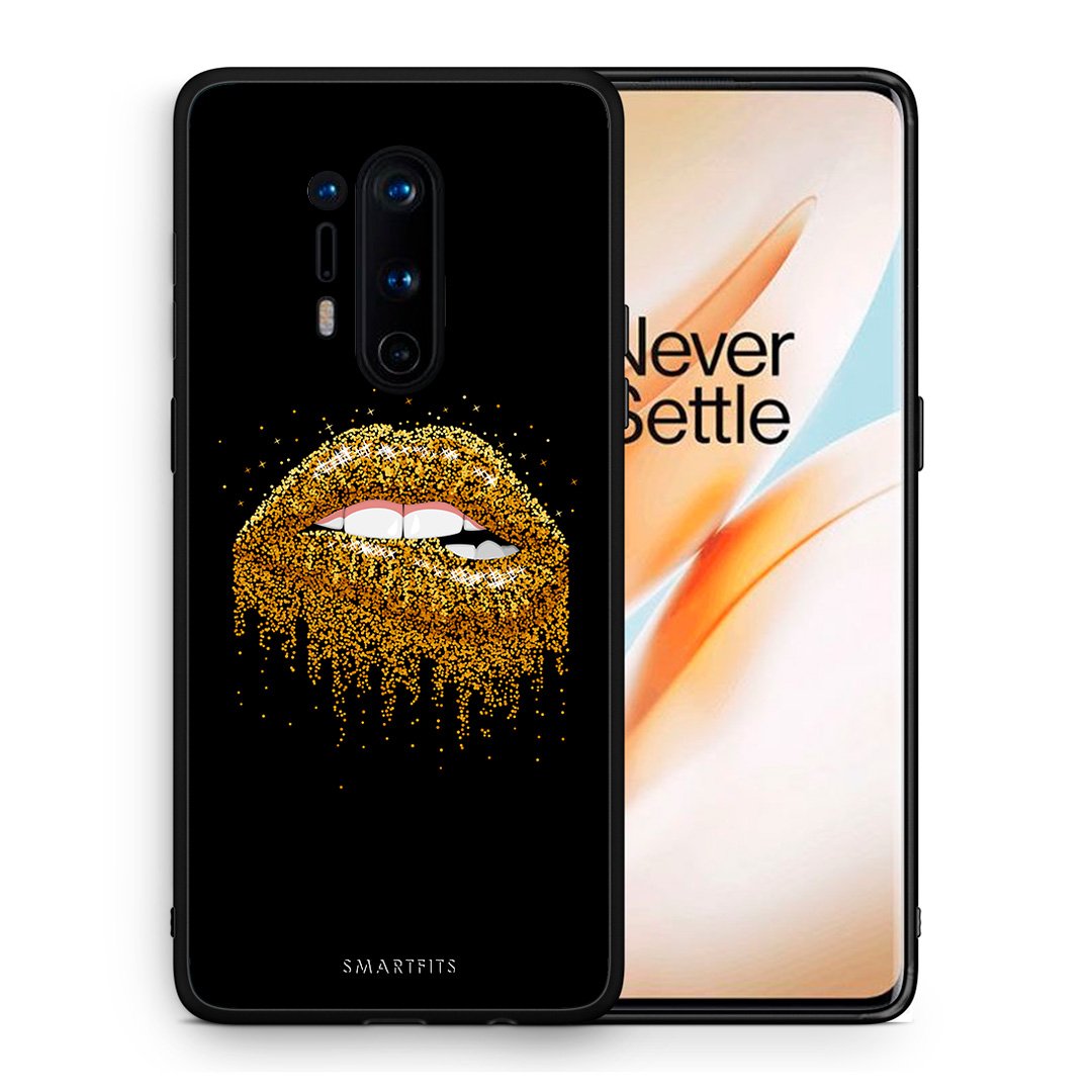 Θήκη OnePlus 8 Pro Golden Valentine από τη Smartfits με σχέδιο στο πίσω μέρος και μαύρο περίβλημα | OnePlus 8 Pro Golden Valentine case with colorful back and black bezels