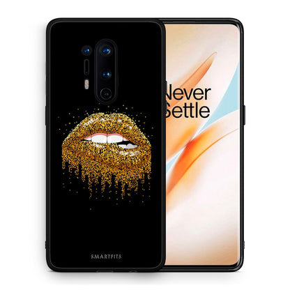 Θήκη OnePlus 8 Pro Golden Valentine από τη Smartfits με σχέδιο στο πίσω μέρος και μαύρο περίβλημα | OnePlus 8 Pro Golden Valentine case with colorful back and black bezels