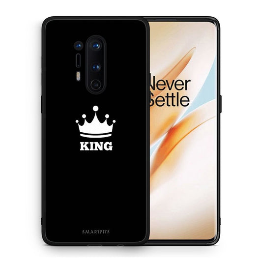 Θήκη OnePlus 8 Pro King Valentine από τη Smartfits με σχέδιο στο πίσω μέρος και μαύρο περίβλημα | OnePlus 8 Pro King Valentine case with colorful back and black bezels