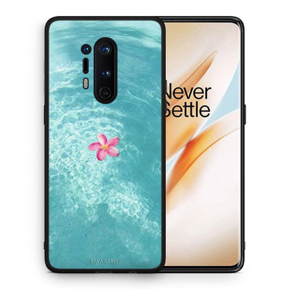 Θήκη OnePlus 8 Pro Water Flower από τη Smartfits με σχέδιο στο πίσω μέρος και μαύρο περίβλημα | OnePlus 8 Pro Water Flower case with colorful back and black bezels
