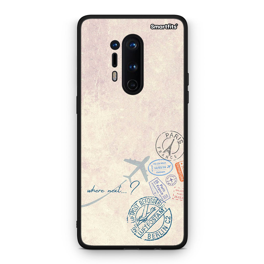 OnePlus 8 Pro Where Next Θήκη από τη Smartfits με σχέδιο στο πίσω μέρος και μαύρο περίβλημα | Smartphone case with colorful back and black bezels by Smartfits
