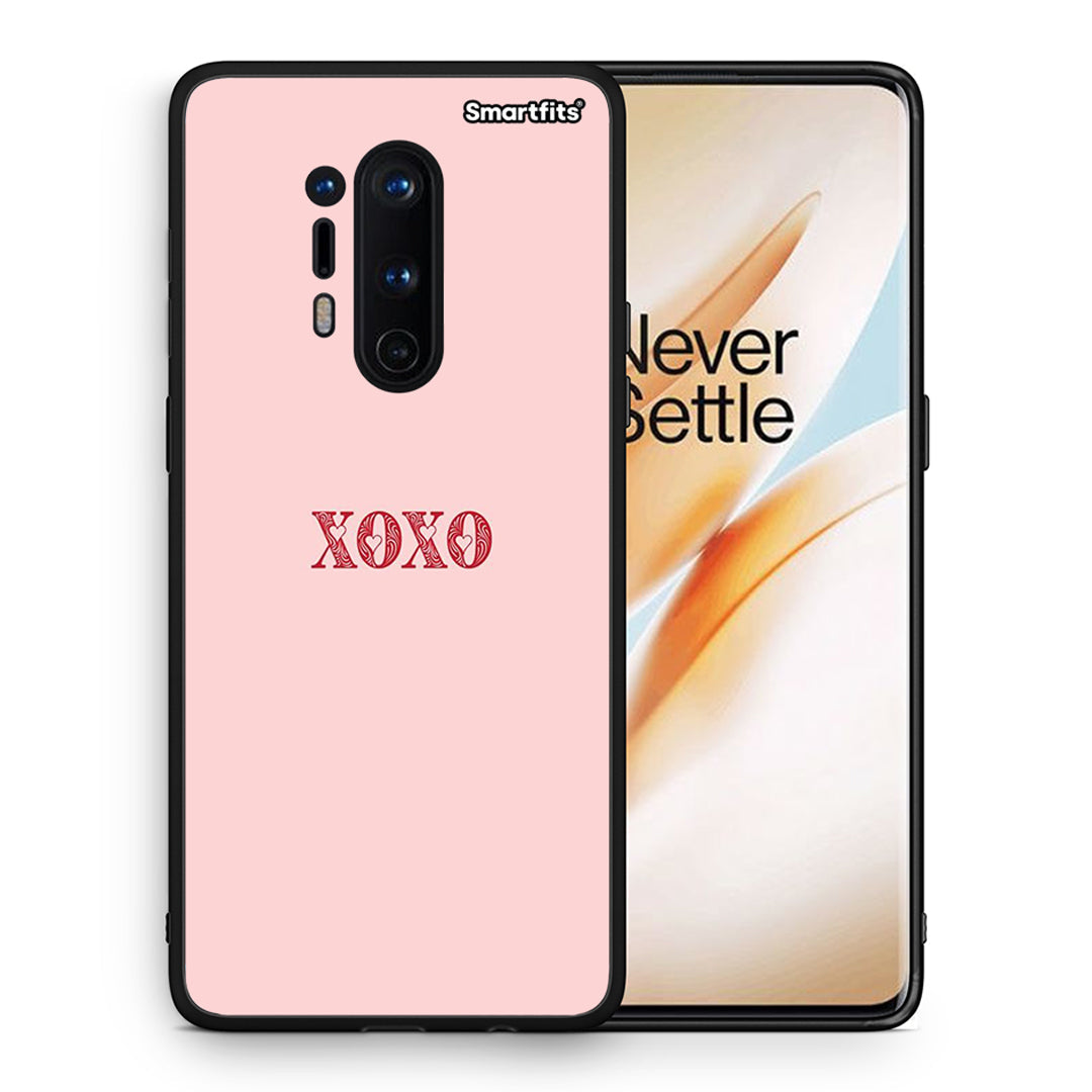 Θήκη OnePlus 8 Pro XOXO Love από τη Smartfits με σχέδιο στο πίσω μέρος και μαύρο περίβλημα | OnePlus 8 Pro XOXO Love case with colorful back and black bezels