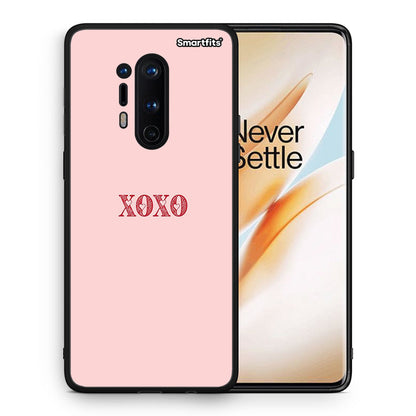 Θήκη OnePlus 8 Pro XOXO Love από τη Smartfits με σχέδιο στο πίσω μέρος και μαύρο περίβλημα | OnePlus 8 Pro XOXO Love case with colorful back and black bezels