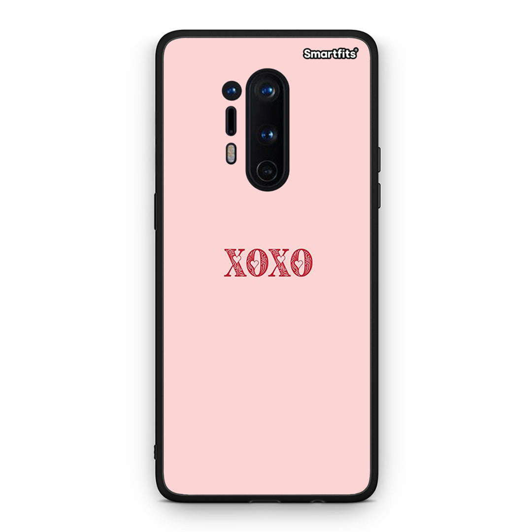 OnePlus 8 Pro XOXO Love θήκη από τη Smartfits με σχέδιο στο πίσω μέρος και μαύρο περίβλημα | Smartphone case with colorful back and black bezels by Smartfits
