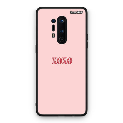 OnePlus 8 Pro XOXO Love θήκη από τη Smartfits με σχέδιο στο πίσω μέρος και μαύρο περίβλημα | Smartphone case with colorful back and black bezels by Smartfits