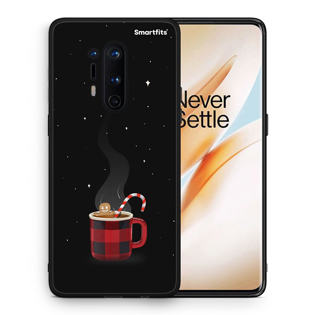 Θήκη OnePlus 8 Pro Xmas Bathing από τη Smartfits με σχέδιο στο πίσω μέρος και μαύρο περίβλημα | OnePlus 8 Pro Xmas Bathing case with colorful back and black bezels
