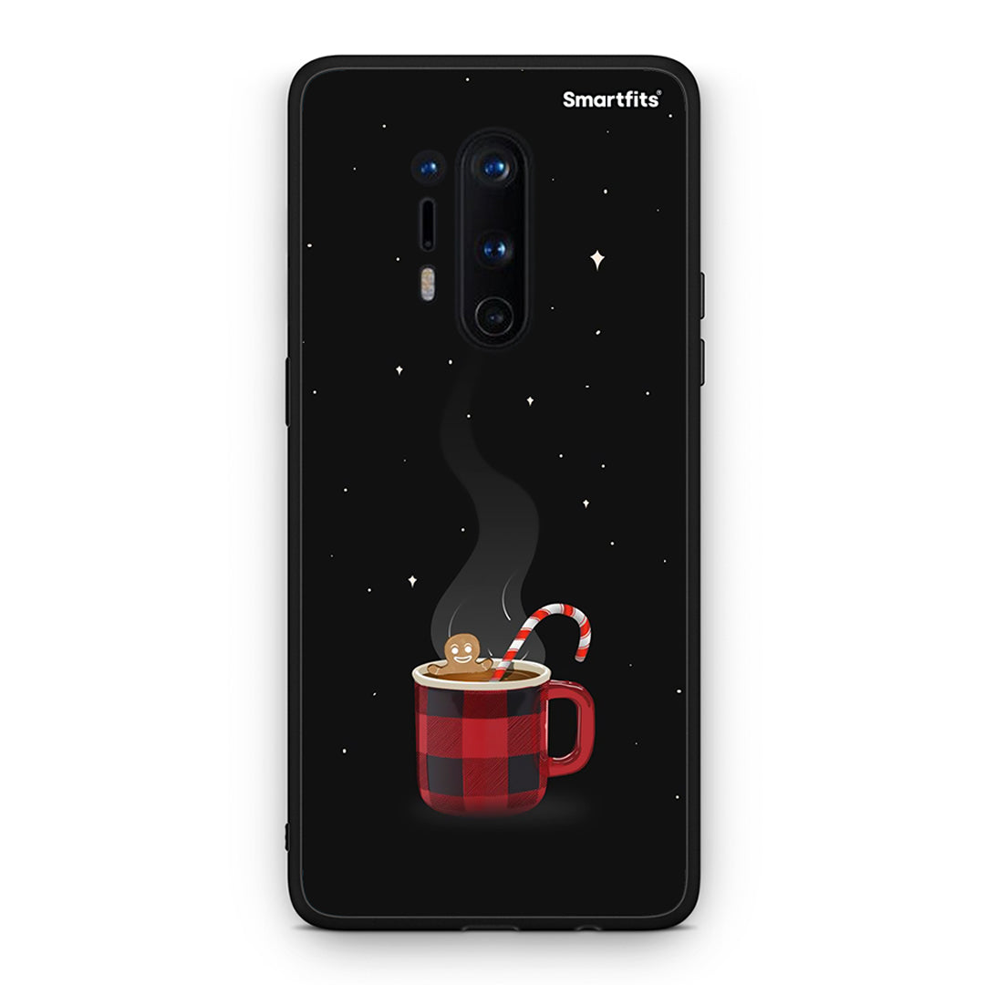 OnePlus 8 Pro Xmas Bathing θήκη από τη Smartfits με σχέδιο στο πίσω μέρος και μαύρο περίβλημα | Smartphone case with colorful back and black bezels by Smartfits