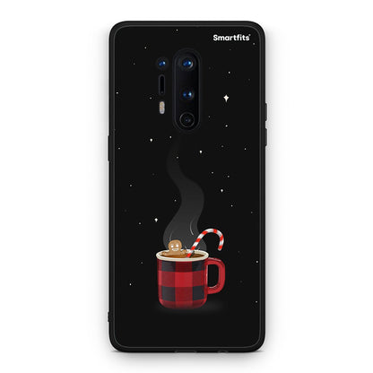 OnePlus 8 Pro Xmas Bathing θήκη από τη Smartfits με σχέδιο στο πίσω μέρος και μαύρο περίβλημα | Smartphone case with colorful back and black bezels by Smartfits