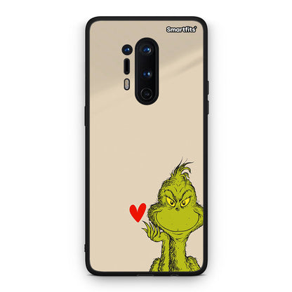 OnePlus 8 Pro Xmas Grinch θήκη από τη Smartfits με σχέδιο στο πίσω μέρος και μαύρο περίβλημα | Smartphone case with colorful back and black bezels by Smartfits