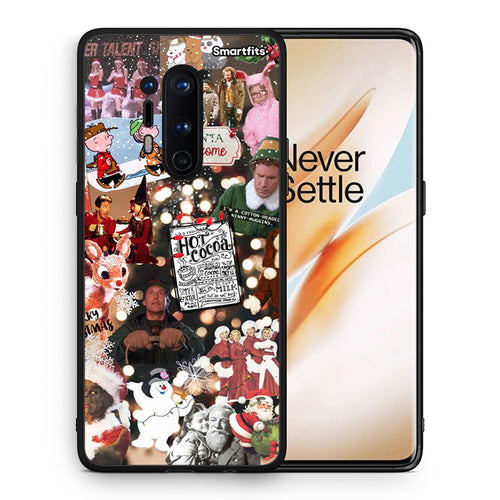 Θήκη OnePlus 8 Pro Xmas Movies από τη Smartfits με σχέδιο στο πίσω μέρος και μαύρο περίβλημα | OnePlus 8 Pro Xmas Movies case with colorful back and black bezels