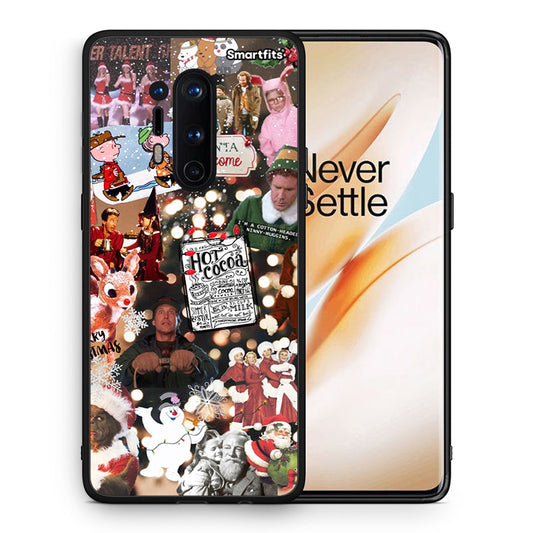 Θήκη OnePlus 8 Pro Xmas Movies από τη Smartfits με σχέδιο στο πίσω μέρος και μαύρο περίβλημα | OnePlus 8 Pro Xmas Movies case with colorful back and black bezels