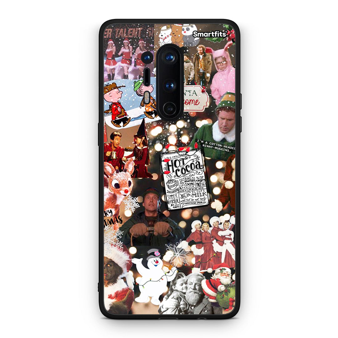 OnePlus 8 Pro Xmas Movies θήκη από τη Smartfits με σχέδιο στο πίσω μέρος και μαύρο περίβλημα | Smartphone case with colorful back and black bezels by Smartfits