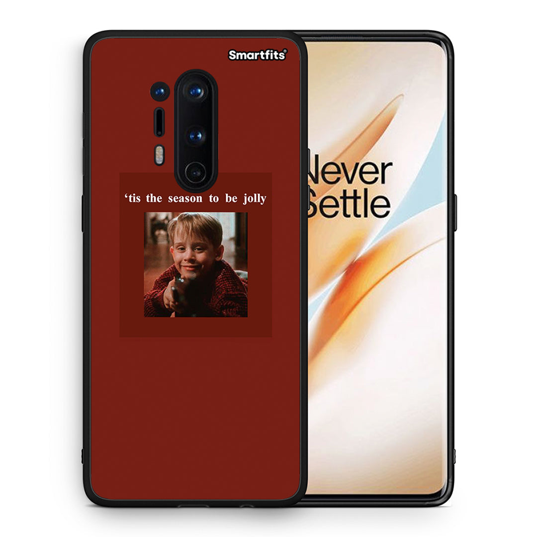 Θήκη OnePlus 8 Pro Xmas Ultimate Spirit από τη Smartfits με σχέδιο στο πίσω μέρος και μαύρο περίβλημα | OnePlus 8 Pro Xmas Ultimate Spirit case with colorful back and black bezels