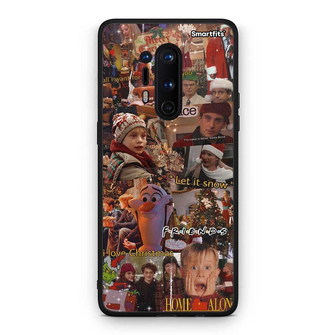 OnePlus 8 Pro Xmas Wishes θήκη από τη Smartfits με σχέδιο στο πίσω μέρος και μαύρο περίβλημα | Smartphone case with colorful back and black bezels by Smartfits