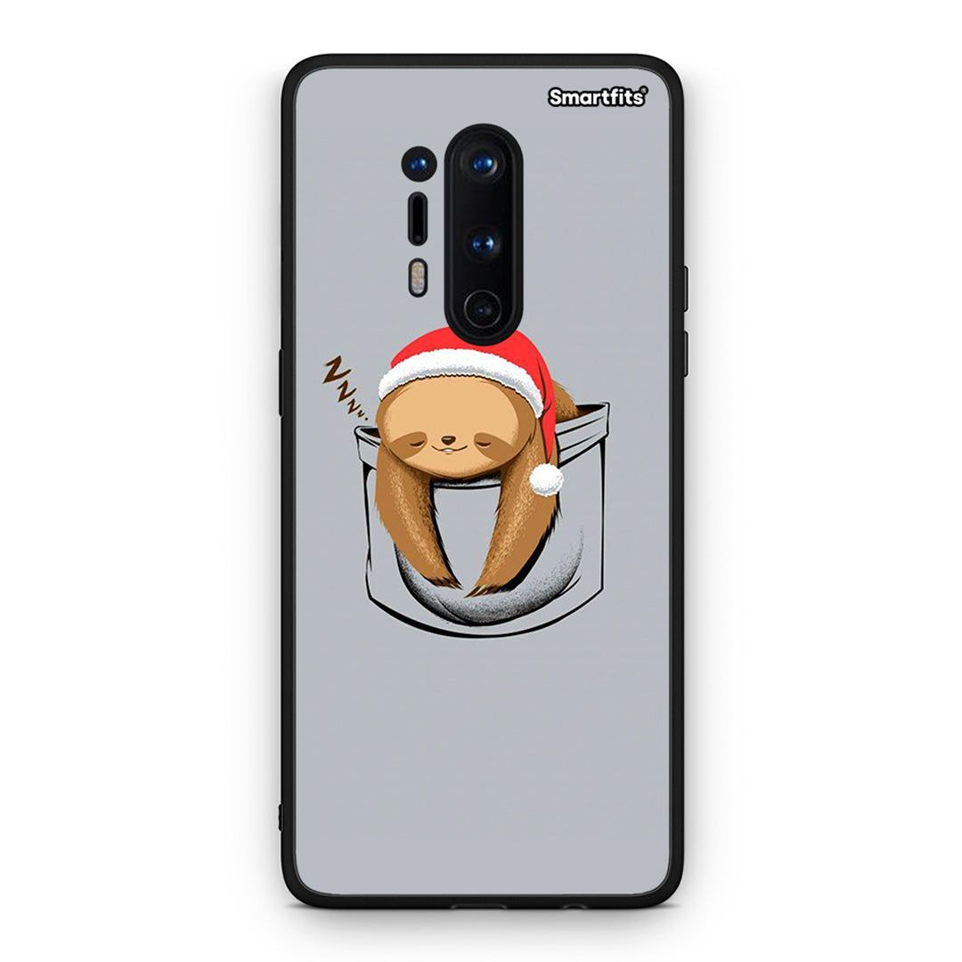 OnePlus 8 Pro Xmas Zzzz θήκη από τη Smartfits με σχέδιο στο πίσω μέρος και μαύρο περίβλημα | Smartphone case with colorful back and black bezels by Smartfits
