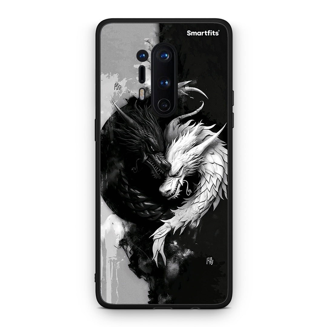 OnePlus 8 Pro Yin Yang Θήκη από τη Smartfits με σχέδιο στο πίσω μέρος και μαύρο περίβλημα | Smartphone case with colorful back and black bezels by Smartfits