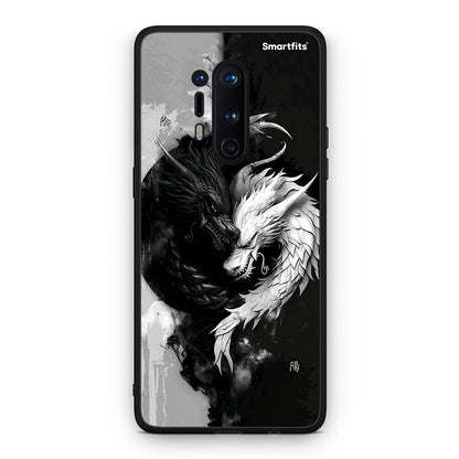 OnePlus 8 Pro Yin Yang Θήκη από τη Smartfits με σχέδιο στο πίσω μέρος και μαύρο περίβλημα | Smartphone case with colorful back and black bezels by Smartfits