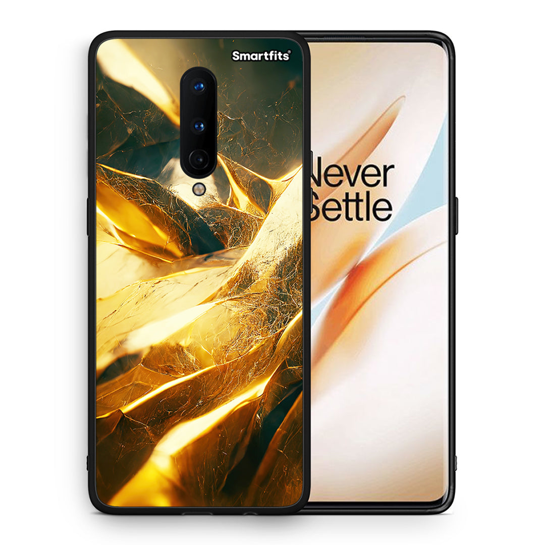 Θήκη OnePlus 8 Real Gold από τη Smartfits με σχέδιο στο πίσω μέρος και μαύρο περίβλημα | OnePlus 8 Real Gold case with colorful back and black bezels