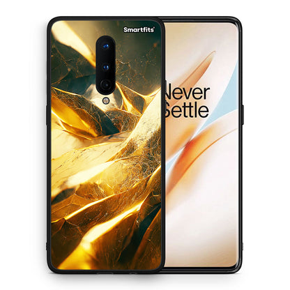 Θήκη OnePlus 8 Real Gold από τη Smartfits με σχέδιο στο πίσω μέρος και μαύρο περίβλημα | OnePlus 8 Real Gold case with colorful back and black bezels
