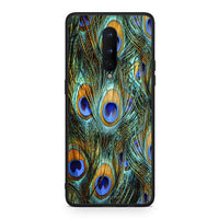 Thumbnail for OnePlus 8 Real Peacock Feathers θήκη από τη Smartfits με σχέδιο στο πίσω μέρος και μαύρο περίβλημα | Smartphone case with colorful back and black bezels by Smartfits