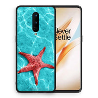 Thumbnail for Θήκη OnePlus 8 Red Starfish από τη Smartfits με σχέδιο στο πίσω μέρος και μαύρο περίβλημα | OnePlus 8 Red Starfish case with colorful back and black bezels