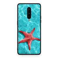 Thumbnail for OnePlus 8 Red Starfish Θήκη από τη Smartfits με σχέδιο στο πίσω μέρος και μαύρο περίβλημα | Smartphone case with colorful back and black bezels by Smartfits