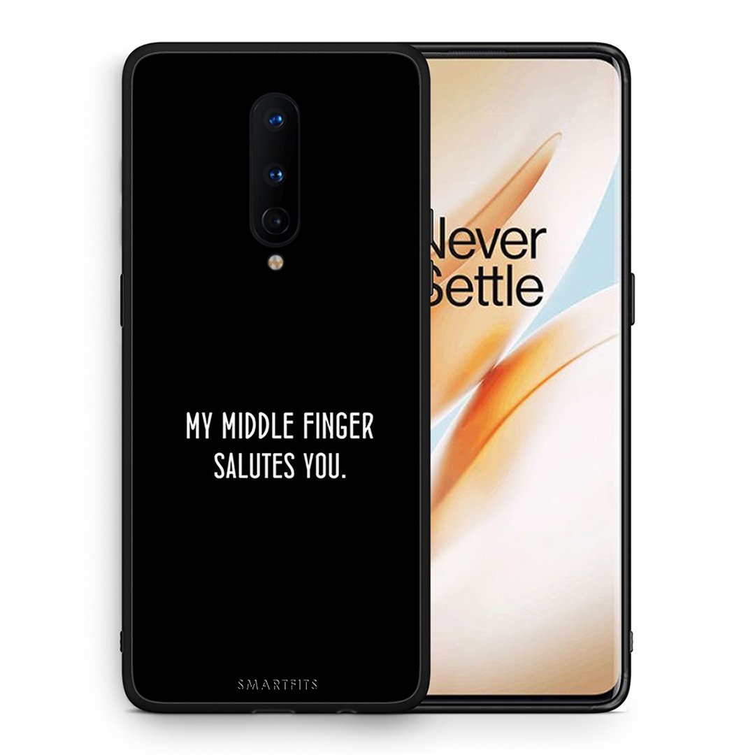 Θήκη OnePlus 8 Salute από τη Smartfits με σχέδιο στο πίσω μέρος και μαύρο περίβλημα | OnePlus 8 Salute case with colorful back and black bezels