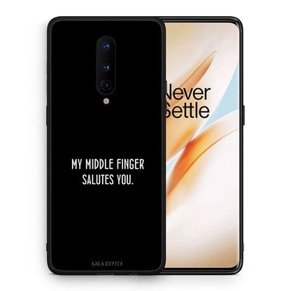 Θήκη OnePlus 8 Salute από τη Smartfits με σχέδιο στο πίσω μέρος και μαύρο περίβλημα | OnePlus 8 Salute case with colorful back and black bezels