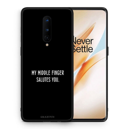 Θήκη OnePlus 8 Salute από τη Smartfits με σχέδιο στο πίσω μέρος και μαύρο περίβλημα | OnePlus 8 Salute case with colorful back and black bezels