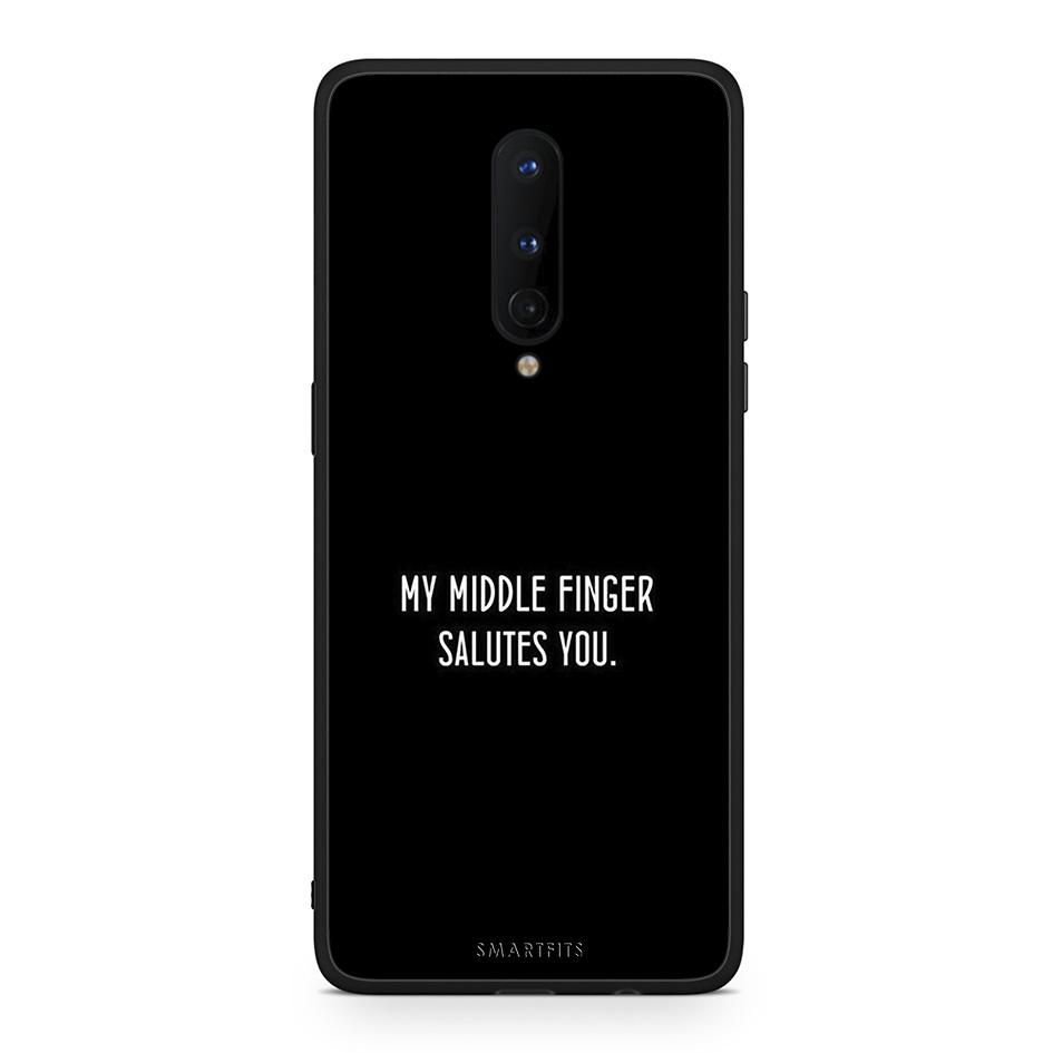 OnePlus 8 Salute θήκη από τη Smartfits με σχέδιο στο πίσω μέρος και μαύρο περίβλημα | Smartphone case with colorful back and black bezels by Smartfits