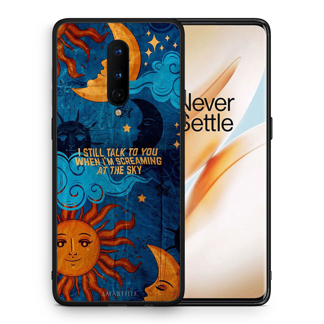 Θήκη OnePlus 8 Screaming Sky από τη Smartfits με σχέδιο στο πίσω μέρος και μαύρο περίβλημα | OnePlus 8 Screaming Sky case with colorful back and black bezels