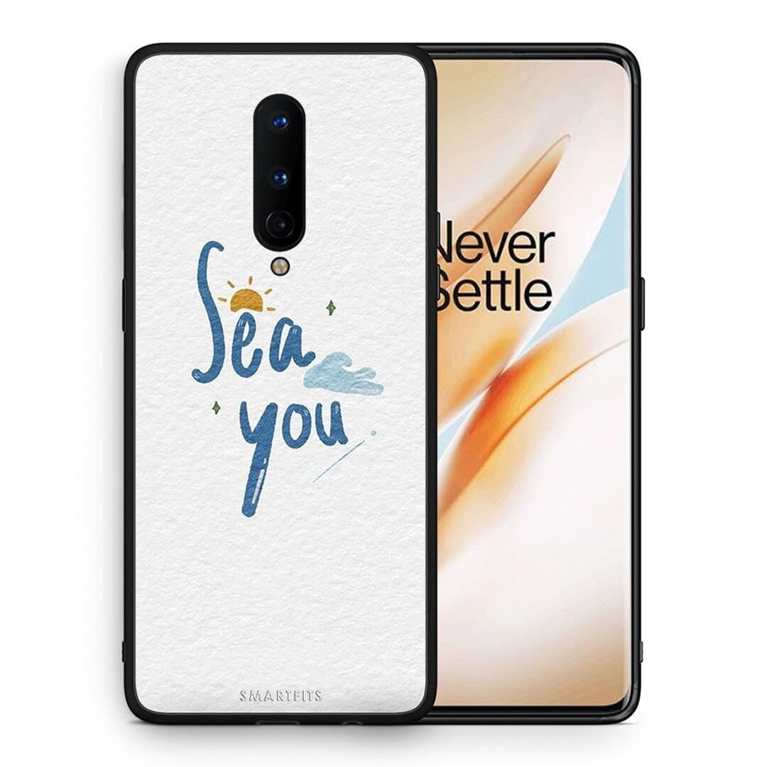 Θήκη OnePlus 8 Sea You από τη Smartfits με σχέδιο στο πίσω μέρος και μαύρο περίβλημα | OnePlus 8 Sea You case with colorful back and black bezels