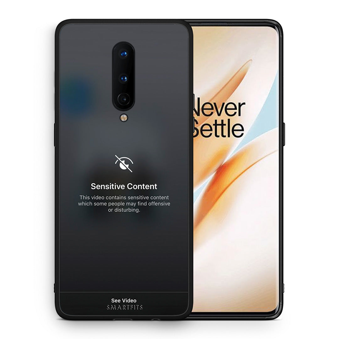Θήκη OnePlus 8 Sensitive Content από τη Smartfits με σχέδιο στο πίσω μέρος και μαύρο περίβλημα | OnePlus 8 Sensitive Content case with colorful back and black bezels