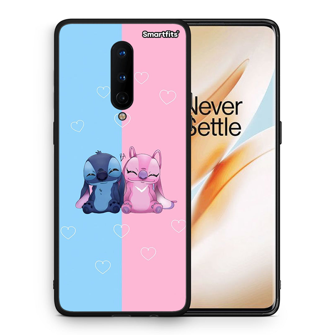 Θήκη OnePlus 8 Stitch And Angel από τη Smartfits με σχέδιο στο πίσω μέρος και μαύρο περίβλημα | OnePlus 8 Stitch And Angel case with colorful back and black bezels