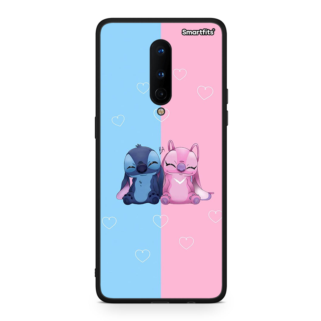 OnePlus 8 Stitch And Angel θήκη από τη Smartfits με σχέδιο στο πίσω μέρος και μαύρο περίβλημα | Smartphone case with colorful back and black bezels by Smartfits