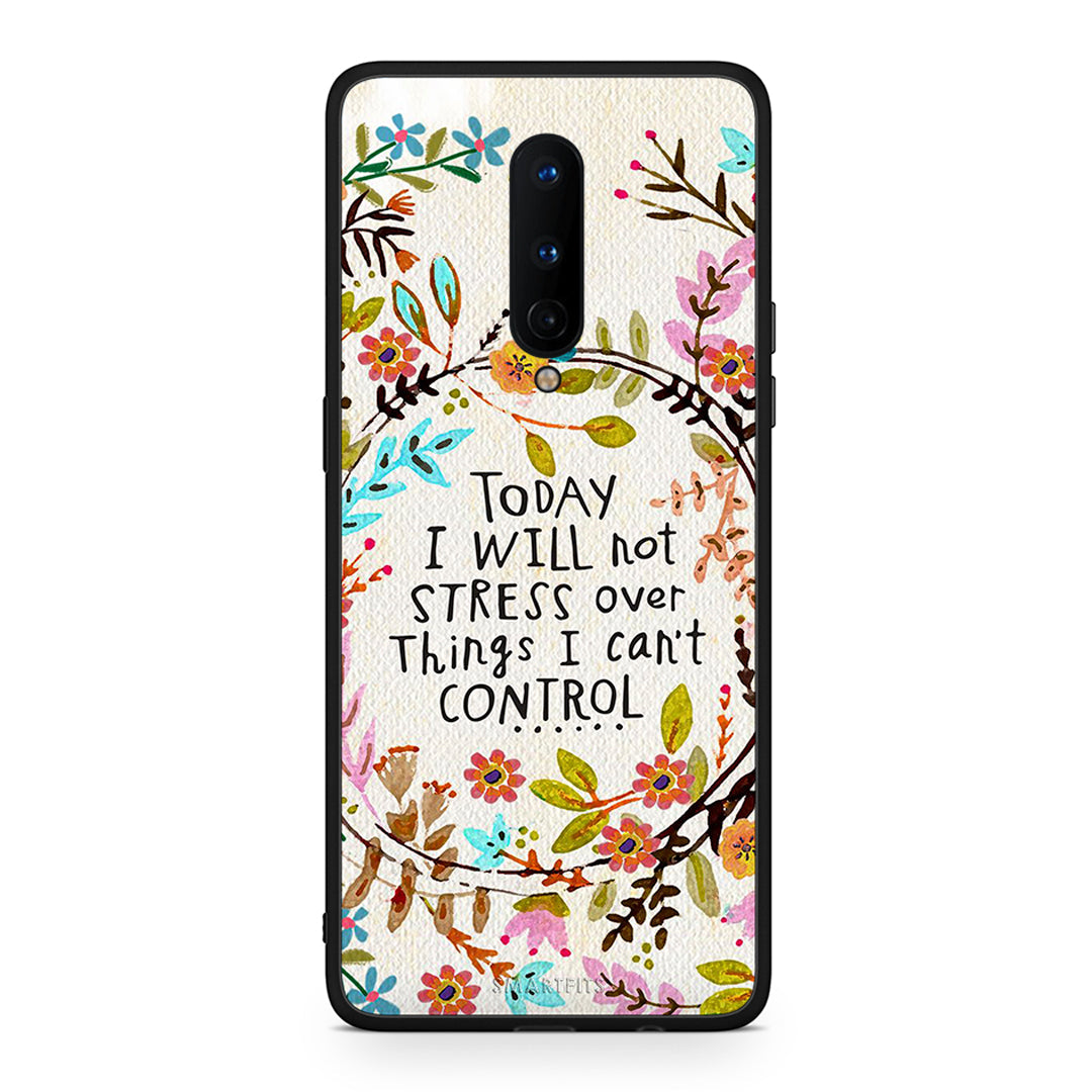 OnePlus 8 Stress Over θήκη από τη Smartfits με σχέδιο στο πίσω μέρος και μαύρο περίβλημα | Smartphone case with colorful back and black bezels by Smartfits