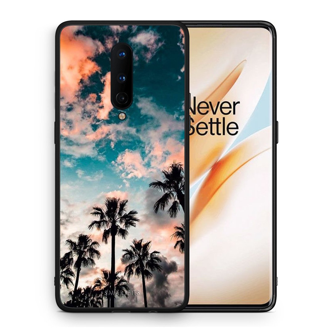 Θήκη OnePlus 8 Sky Summer από τη Smartfits με σχέδιο στο πίσω μέρος και μαύρο περίβλημα | OnePlus 8 Sky Summer case with colorful back and black bezels