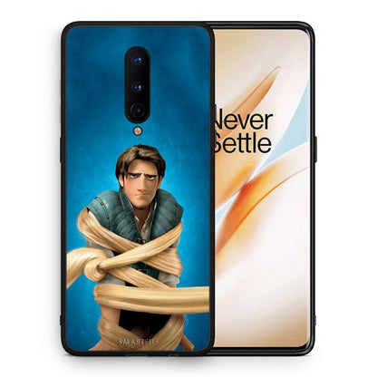 Θήκη Αγίου Βαλεντίνου OnePlus 8 Tangled 1 από τη Smartfits με σχέδιο στο πίσω μέρος και μαύρο περίβλημα | OnePlus 8 Tangled 1 case with colorful back and black bezels